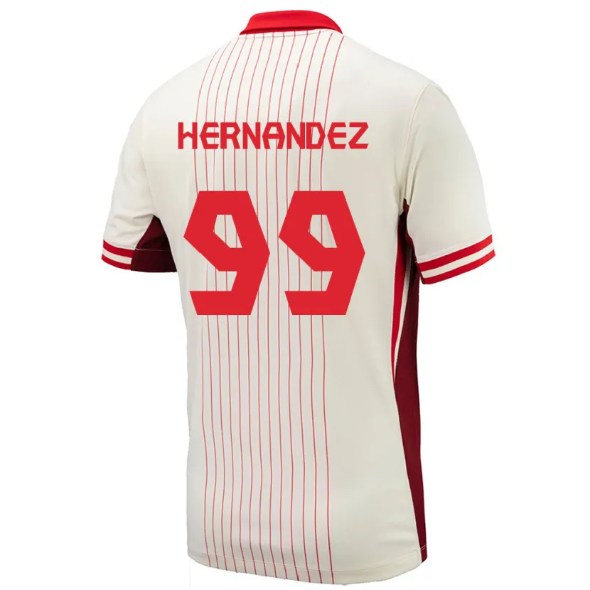 Danxen Herren Kanada Jeneva Hernandez Gray #99 Weiß Auswärtstrikot Trikot 24-26 T-Shirt Schweiz