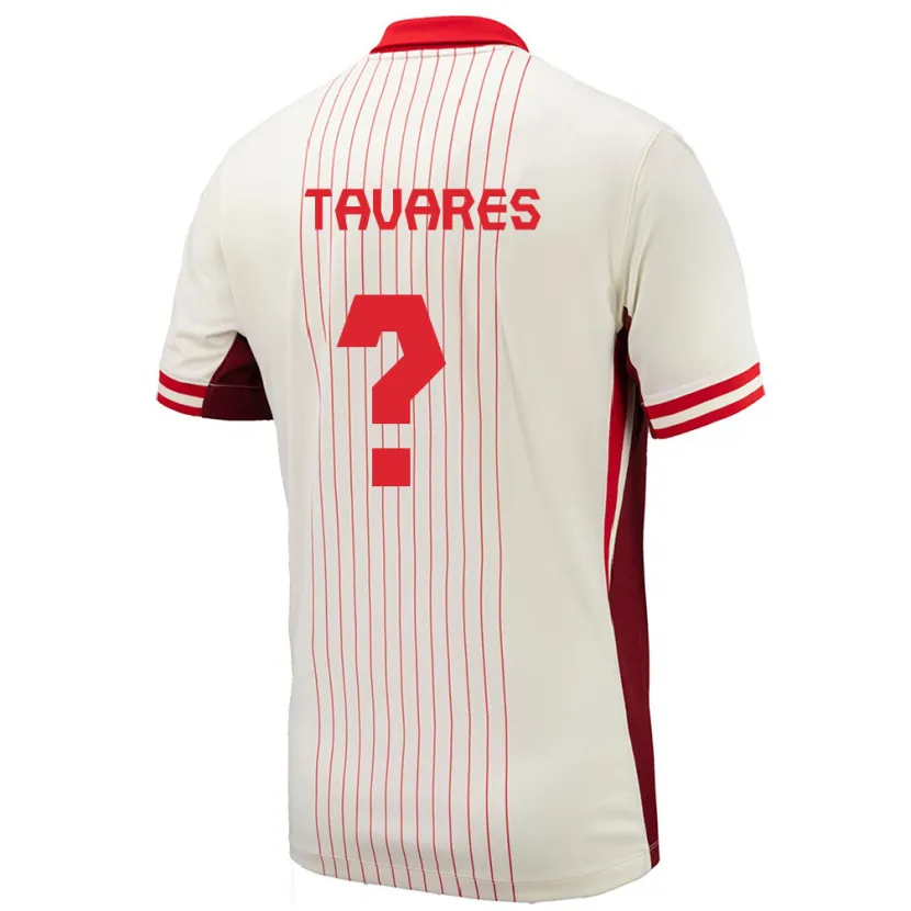 Danxen Herren Kanada Hugo Tavares #0 Weiß Auswärtstrikot Trikot 24-26 T-Shirt Schweiz