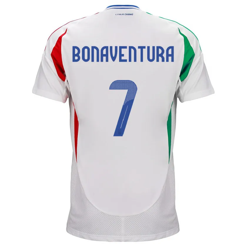 Danxen Herren Italien Giacomo Bonaventura #7 Weiß Auswärtstrikot Trikot 24-26 T-Shirt Schweiz