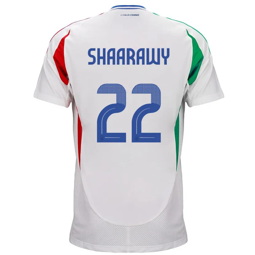 Danxen Herren Italien Stephan El Shaarawy #22 Weiß Auswärtstrikot Trikot 24-26 T-Shirt Schweiz
