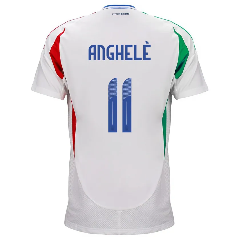 Danxen Herren Italien Lorenzo Anghelè #11 Weiß Auswärtstrikot Trikot 24-26 T-Shirt Schweiz