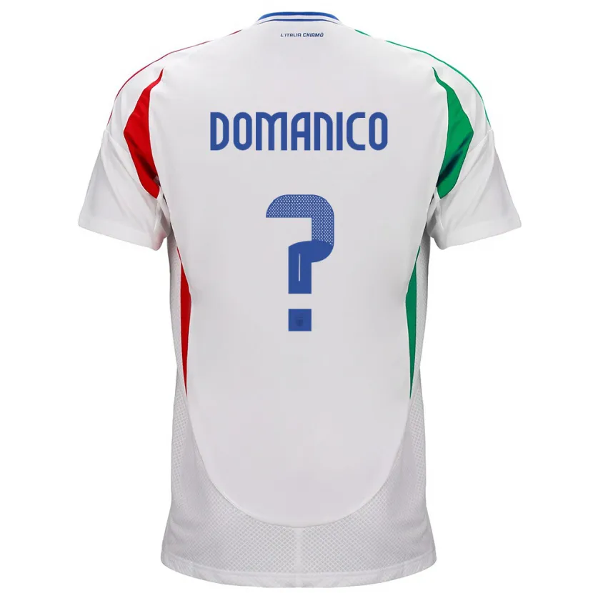 Danxen Herren Italien Saverio Domanico #0 Weiß Auswärtstrikot Trikot 24-26 T-Shirt Schweiz