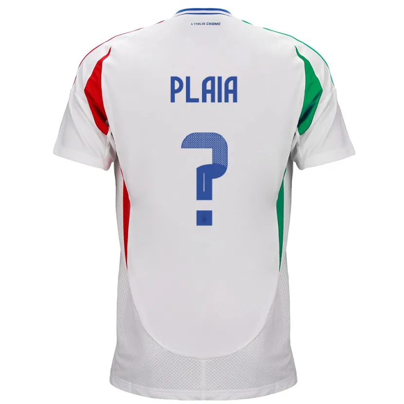Danxen Herren Italien Matteo Plaia #0 Weiß Auswärtstrikot Trikot 24-26 T-Shirt Schweiz