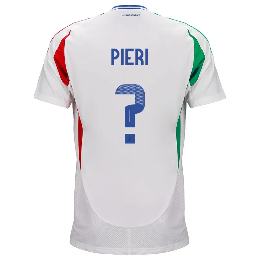 Danxen Herren Italien Giacomo De Pieri #0 Weiß Auswärtstrikot Trikot 24-26 T-Shirt Schweiz