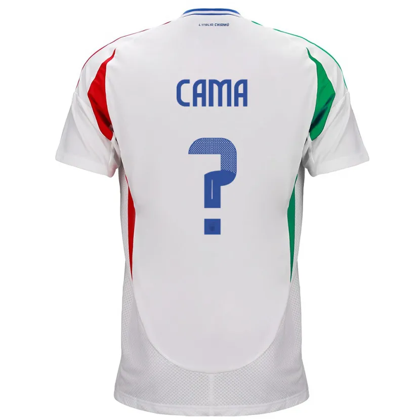 Danxen Herren Italien Cristian Cama #0 Weiß Auswärtstrikot Trikot 24-26 T-Shirt Schweiz