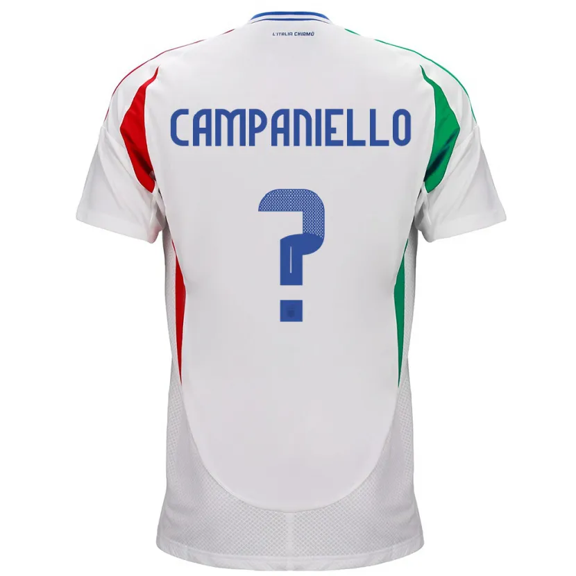 Danxen Herren Italien Thomas Campaniello #0 Weiß Auswärtstrikot Trikot 24-26 T-Shirt Schweiz