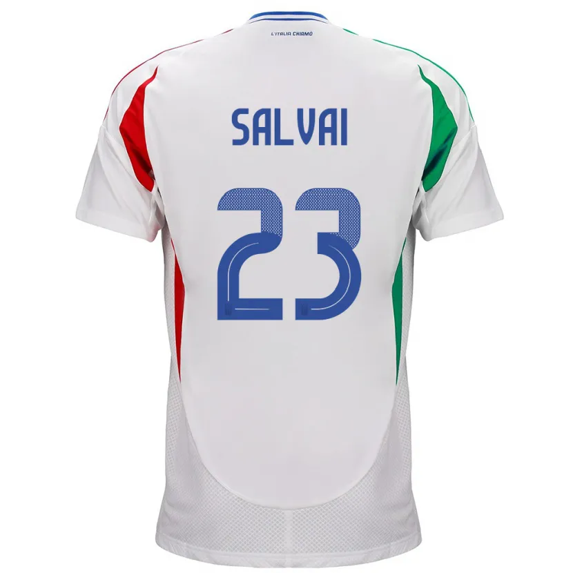 Danxen Herren Italien Cecilia Salvai #23 Weiß Auswärtstrikot Trikot 24-26 T-Shirt Schweiz
