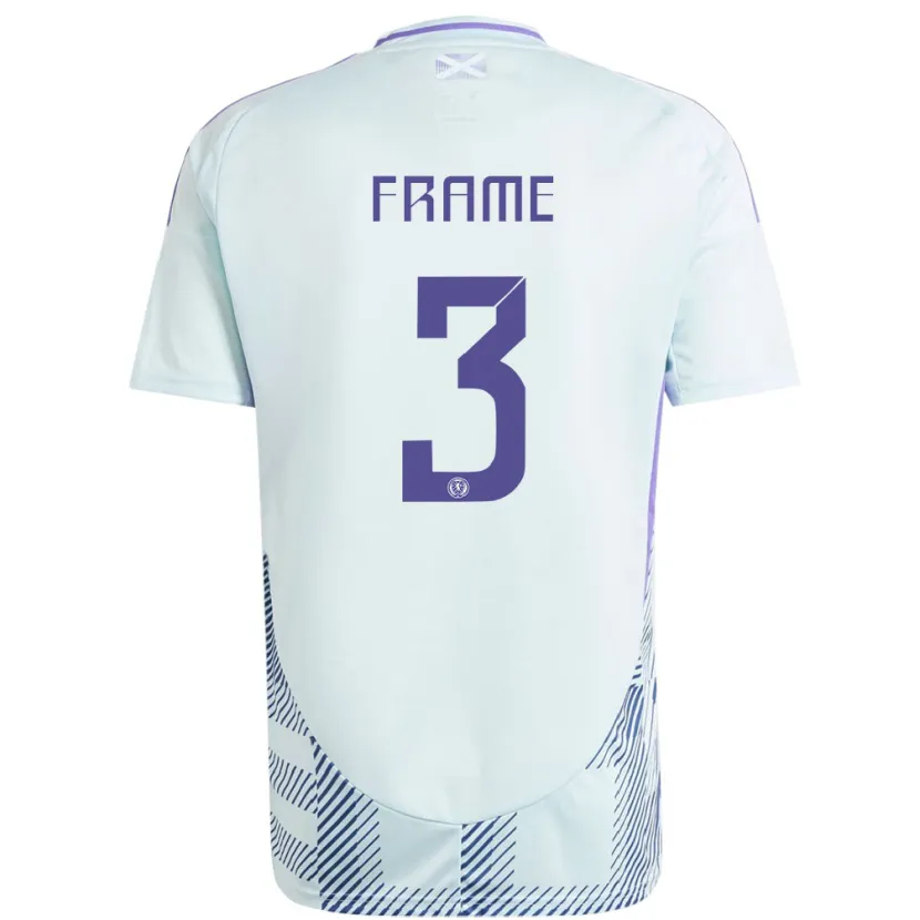 Danxen Herren Schottland Mitchel Frame #3 Helles Mintblau Auswärtstrikot Trikot 24-26 T-Shirt Schweiz