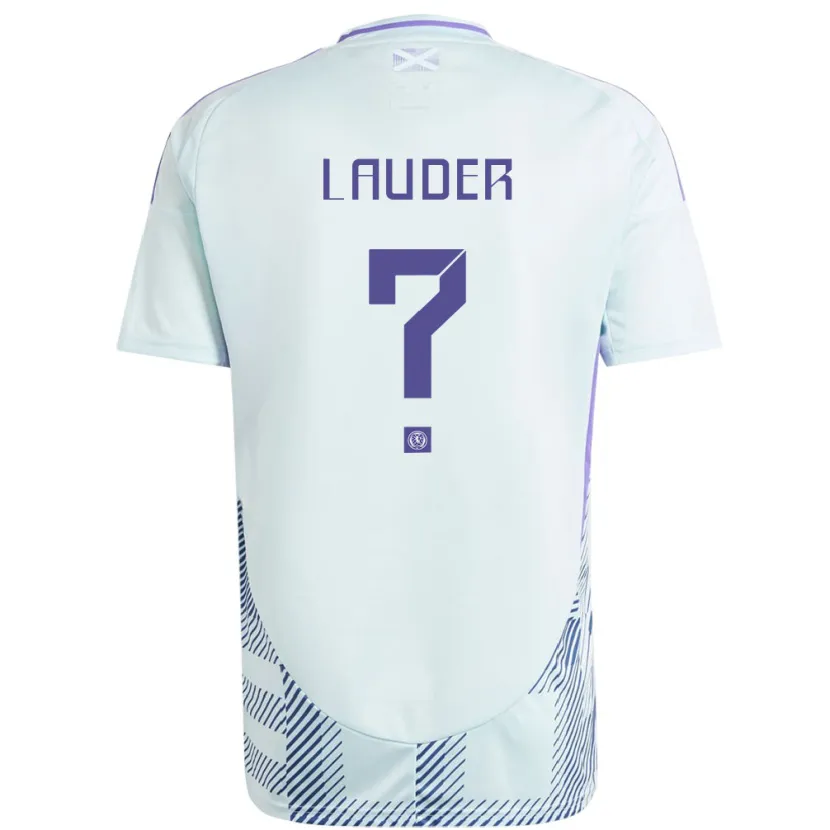 Danxen Herren Schottland Hayley Lauder #0 Helles Mintblau Auswärtstrikot Trikot 24-26 T-Shirt Schweiz