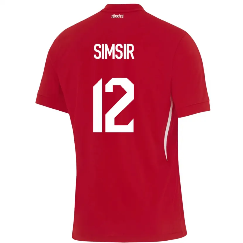 Danxen Herren Türkei Arif Şimşir #12 Rot Auswärtstrikot Trikot 24-26 T-Shirt Schweiz