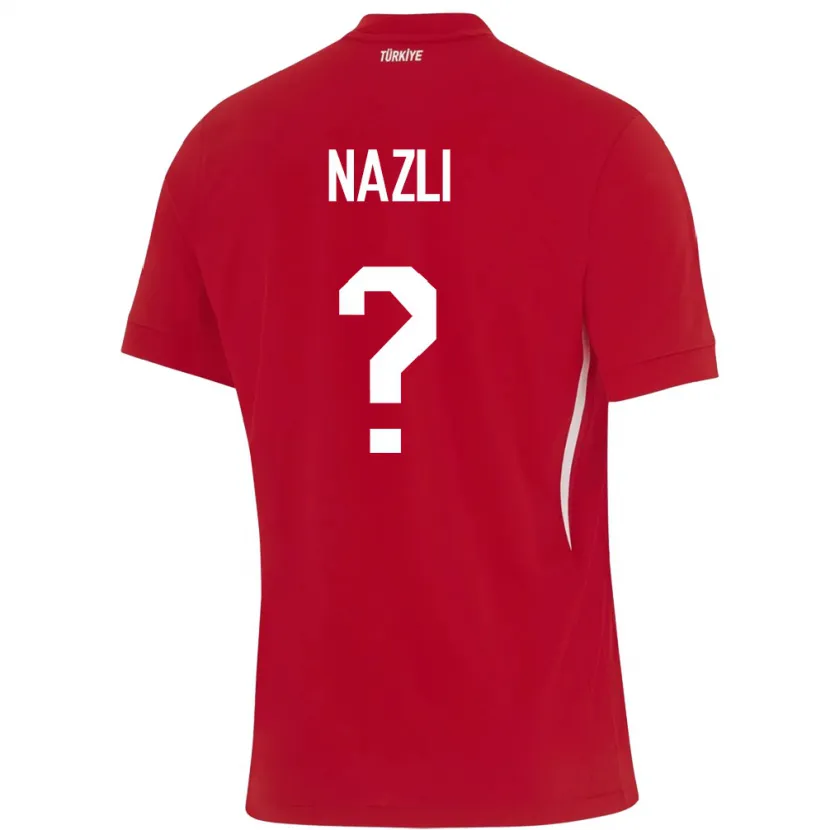 Danxen Herren Türkei Barış Nazlı #0 Rot Auswärtstrikot Trikot 24-26 T-Shirt Schweiz