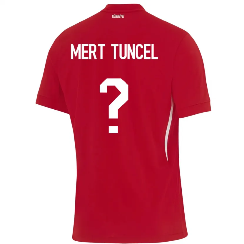 Danxen Herren Türkei Hasan Mert Tuncel #0 Rot Auswärtstrikot Trikot 24-26 T-Shirt Schweiz