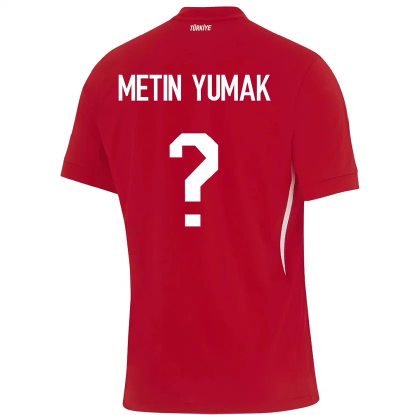 Danxen Herren Türkei Yiğit Metin Yumak #0 Rot Auswärtstrikot Trikot 24-26 T-Shirt Schweiz