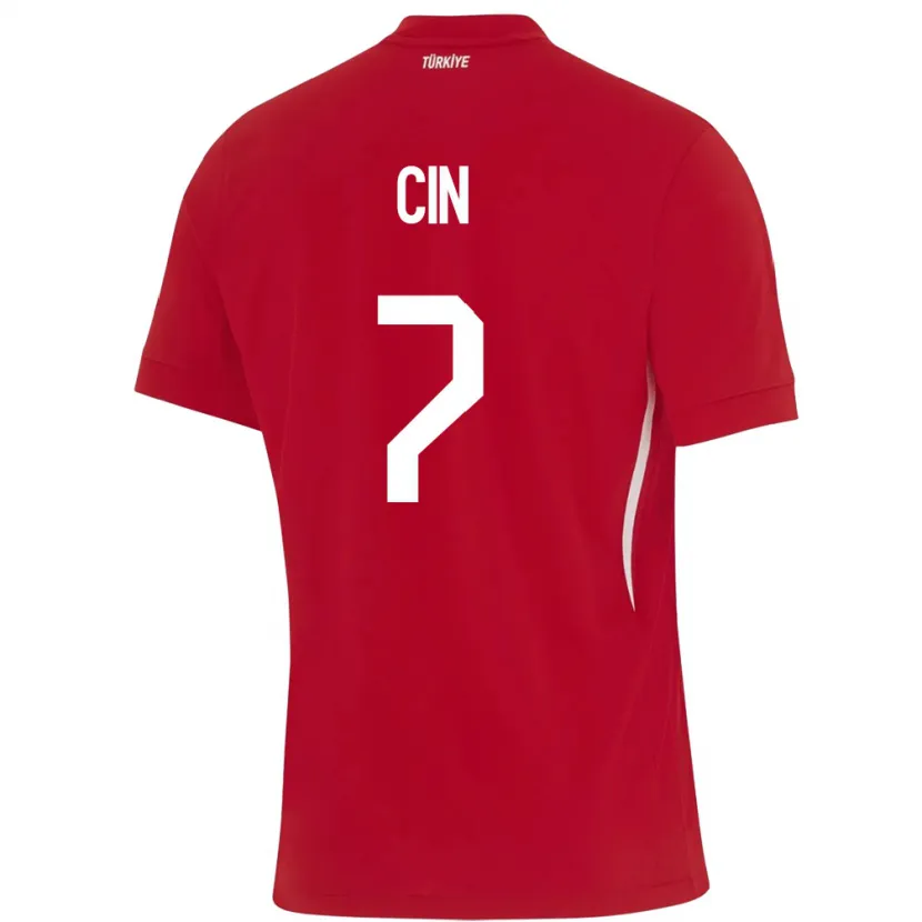 Danxen Herren Türkei Miray Cin #7 Rot Auswärtstrikot Trikot 24-26 T-Shirt Schweiz