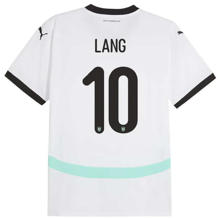 Danxen Herren Österreich Christoph Lang #10 Weiß Auswärtstrikot Trikot 24-26 T-Shirt Schweiz