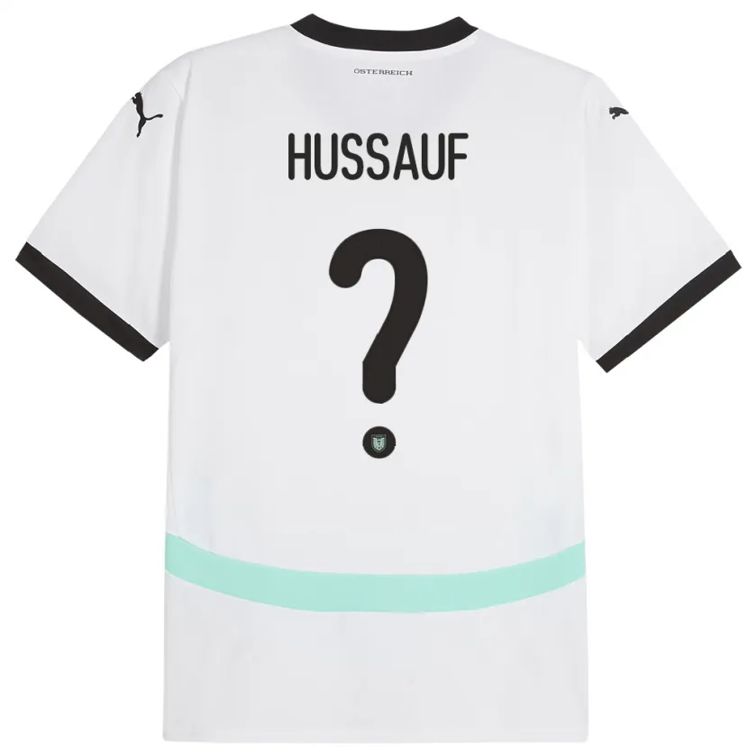 Danxen Herren Österreich Julian Hussauf #0 Weiß Auswärtstrikot Trikot 24-26 T-Shirt Schweiz
