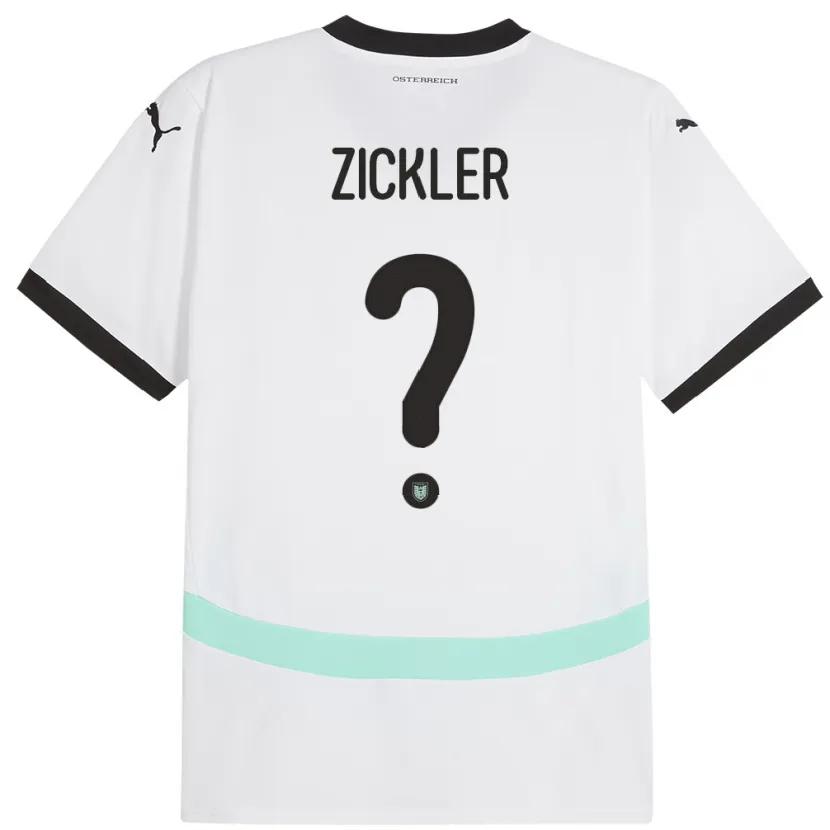 Danxen Herren Österreich Jakob Zickler #0 Weiß Auswärtstrikot Trikot 24-26 T-Shirt Schweiz