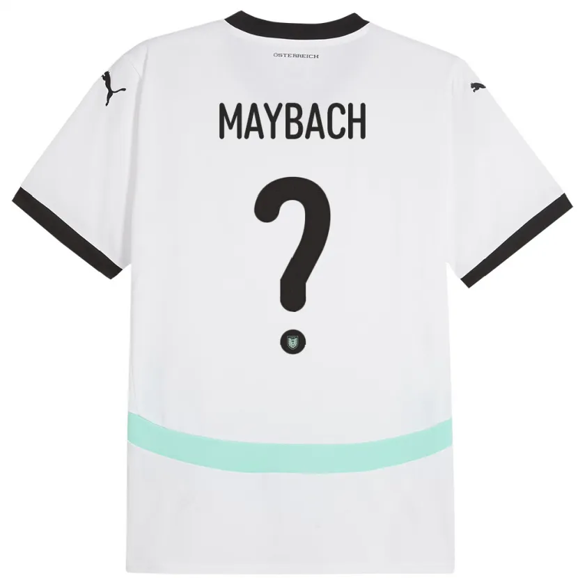 Danxen Herren Österreich Philipp Maybach #0 Weiß Auswärtstrikot Trikot 24-26 T-Shirt Schweiz