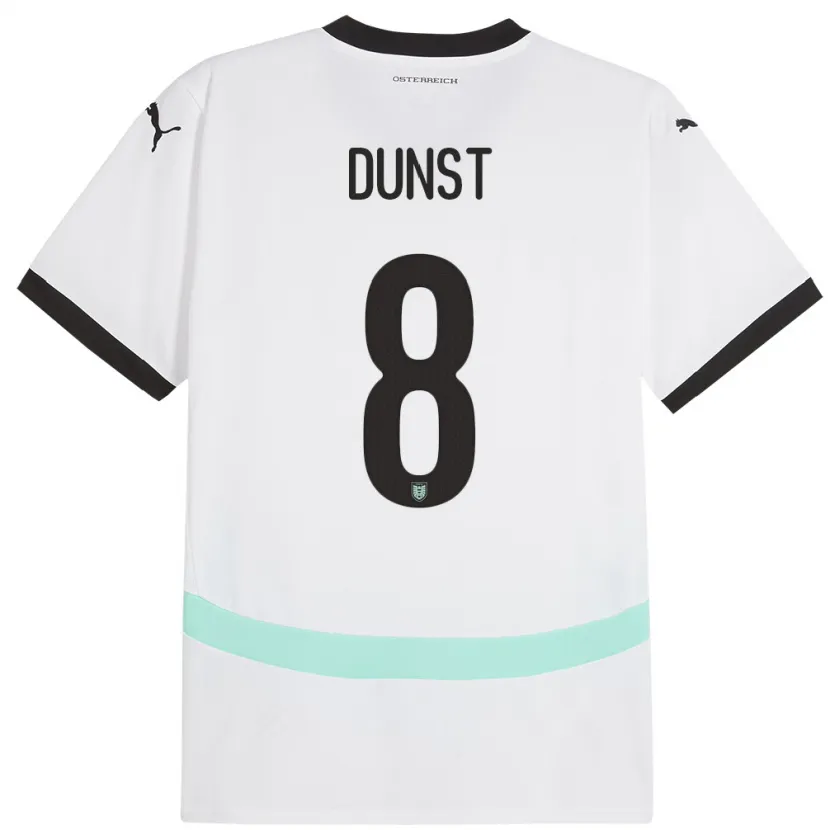 Danxen Herren Österreich Barbara Dunst #8 Weiß Auswärtstrikot Trikot 24-26 T-Shirt Schweiz