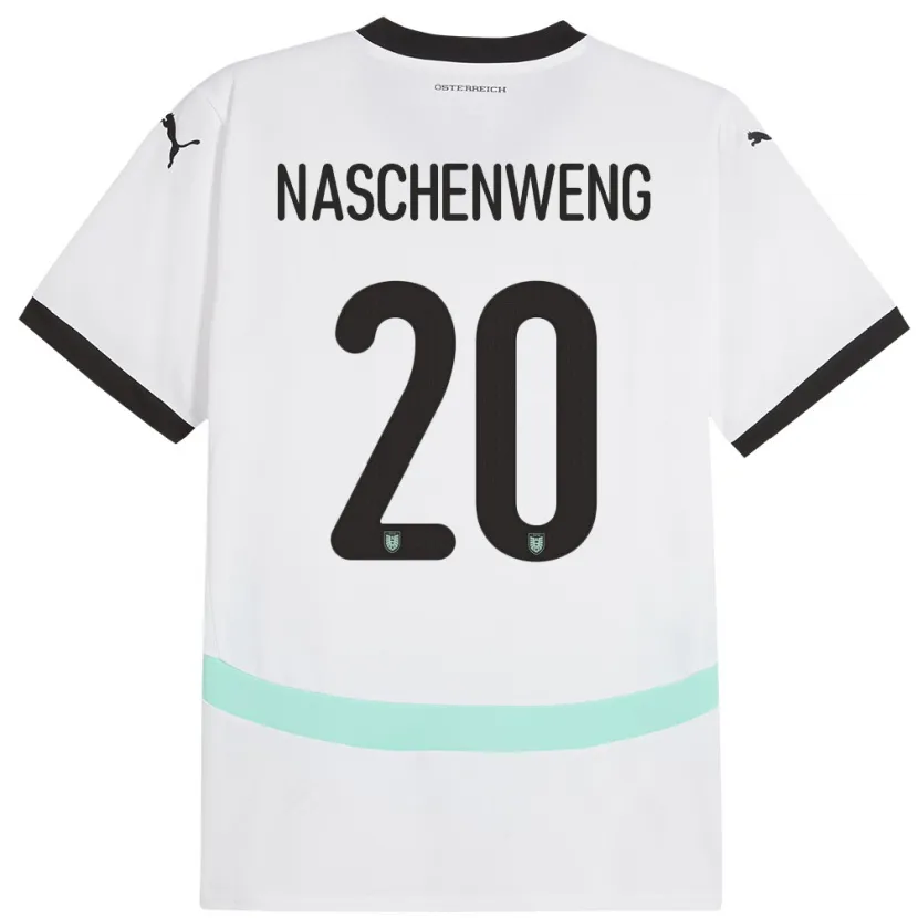Danxen Herren Österreich Katharina Naschenweng #20 Weiß Auswärtstrikot Trikot 24-26 T-Shirt Schweiz
