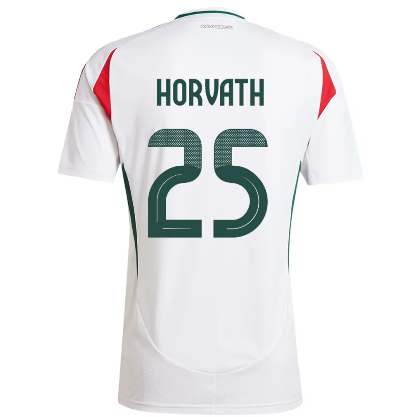 Danxen Herren Ungarn Krisztofer Horváth #25 Weiß Auswärtstrikot Trikot 24-26 T-Shirt Schweiz