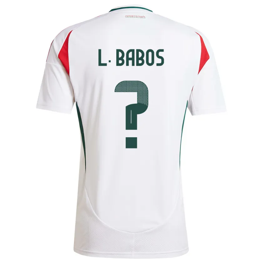 Danxen Herren Ungarn Levente Babós #0 Weiß Auswärtstrikot Trikot 24-26 T-Shirt Schweiz