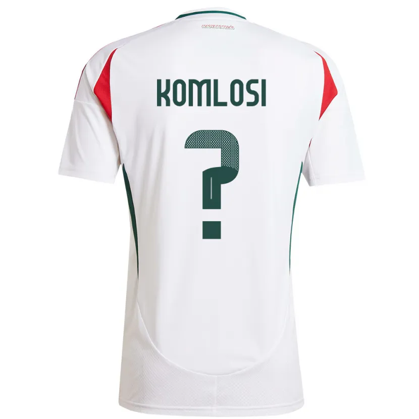 Danxen Herren Ungarn Bence Komlósi #0 Weiß Auswärtstrikot Trikot 24-26 T-Shirt Schweiz