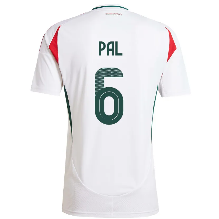 Danxen Herren Ungarn Barna Pál #6 Weiß Auswärtstrikot Trikot 24-26 T-Shirt Schweiz