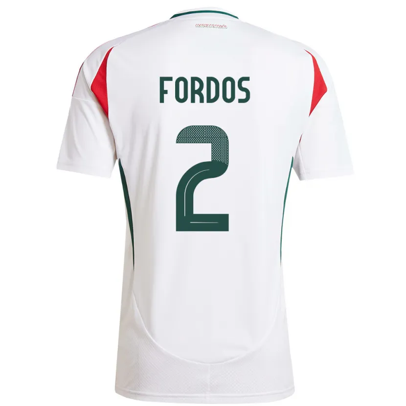 Danxen Herren Ungarn Beatrix Fördős #2 Weiß Auswärtstrikot Trikot 24-26 T-Shirt Schweiz