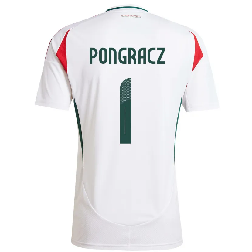 Danxen Herren Ungarn Agness Pongracz #1 Weiß Auswärtstrikot Trikot 24-26 T-Shirt Schweiz