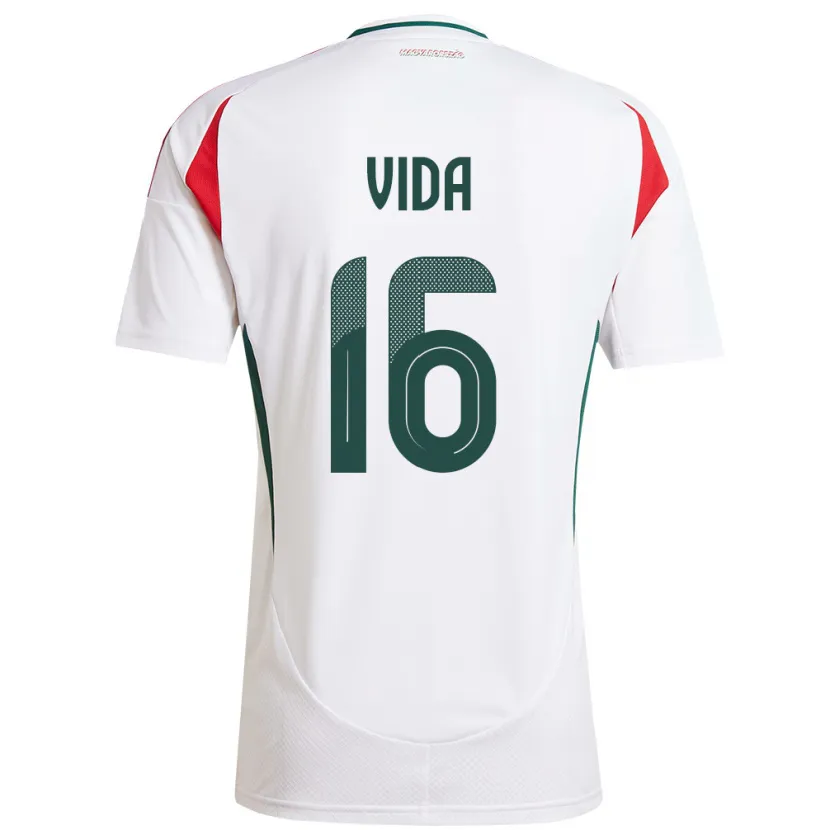 Danxen Herren Ungarn Boglárka Vida #16 Weiß Auswärtstrikot Trikot 24-26 T-Shirt Schweiz