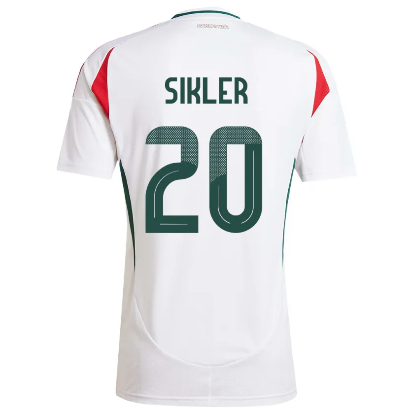 Danxen Herren Ungarn Kinga Sikler #20 Weiß Auswärtstrikot Trikot 24-26 T-Shirt Schweiz