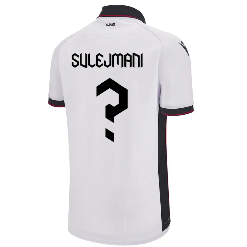 Danxen Herren Albanien Muhadin Sulejmani #0 Weiß Auswärtstrikot Trikot 24-26 T-Shirt Schweiz