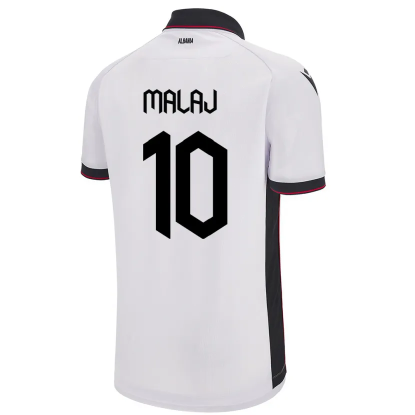 Danxen Herren Albanien Tedi Malaj #10 Weiß Auswärtstrikot Trikot 24-26 T-Shirt Schweiz