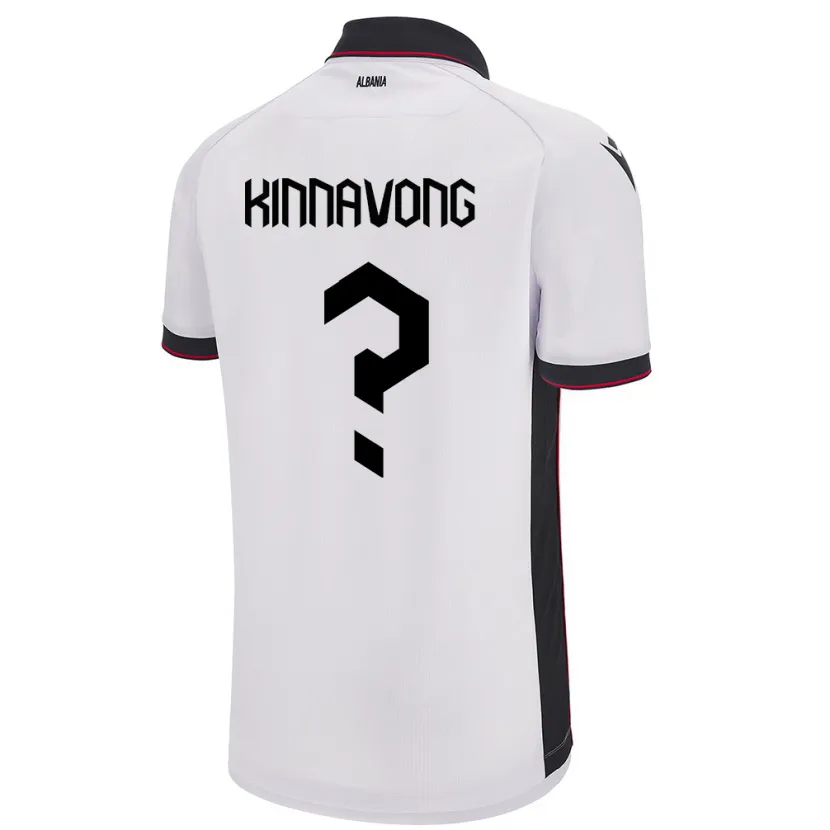 Danxen Herren Albanien Jordan Kinnavong #0 Weiß Auswärtstrikot Trikot 24-26 T-Shirt Schweiz