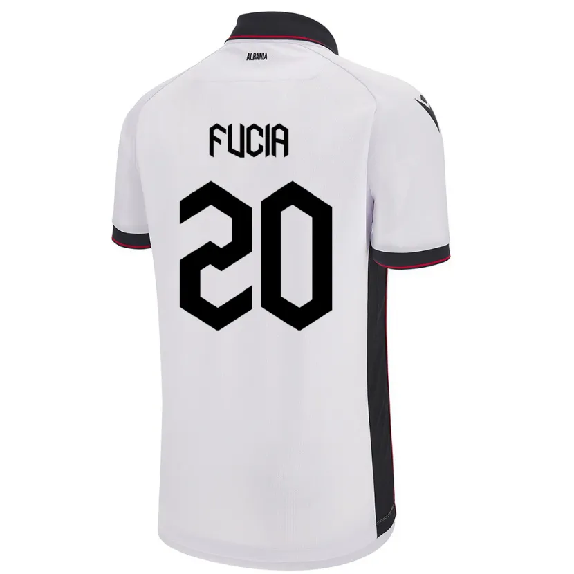 Danxen Herren Albanien Bora Fucia #20 Weiß Auswärtstrikot Trikot 24-26 T-Shirt Schweiz