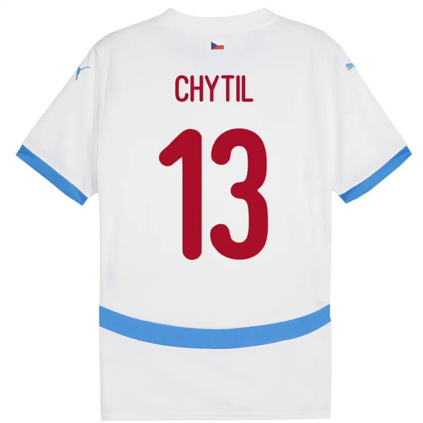 Danxen Herren Tschechien Mojmir Chytil #13 Weiß Auswärtstrikot Trikot 24-26 T-Shirt Schweiz