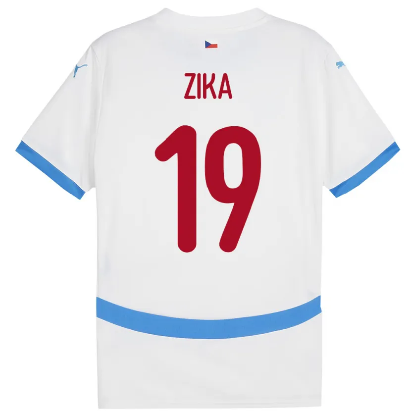Danxen Herren Tschechien Petr Zika #19 Weiß Auswärtstrikot Trikot 24-26 T-Shirt Schweiz