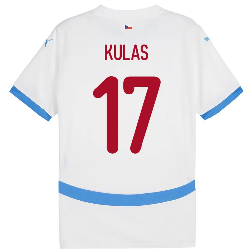 Danxen Herren Tschechien Martin Kulas #17 Weiß Auswärtstrikot Trikot 24-26 T-Shirt Schweiz