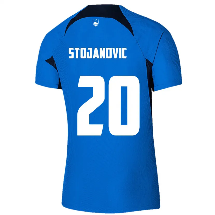 Danxen Herren Slowenien Petar Stojanović #20 Blau Auswärtstrikot Trikot 24-26 T-Shirt Schweiz