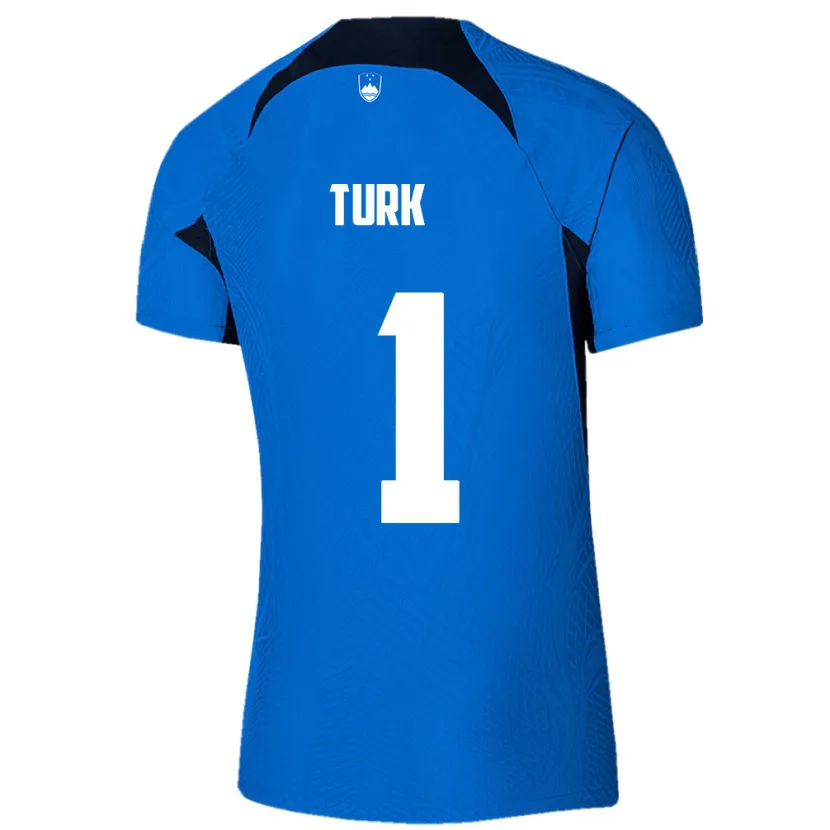 Danxen Herren Slowenien Martin Turk #1 Blau Auswärtstrikot Trikot 24-26 T-Shirt Schweiz