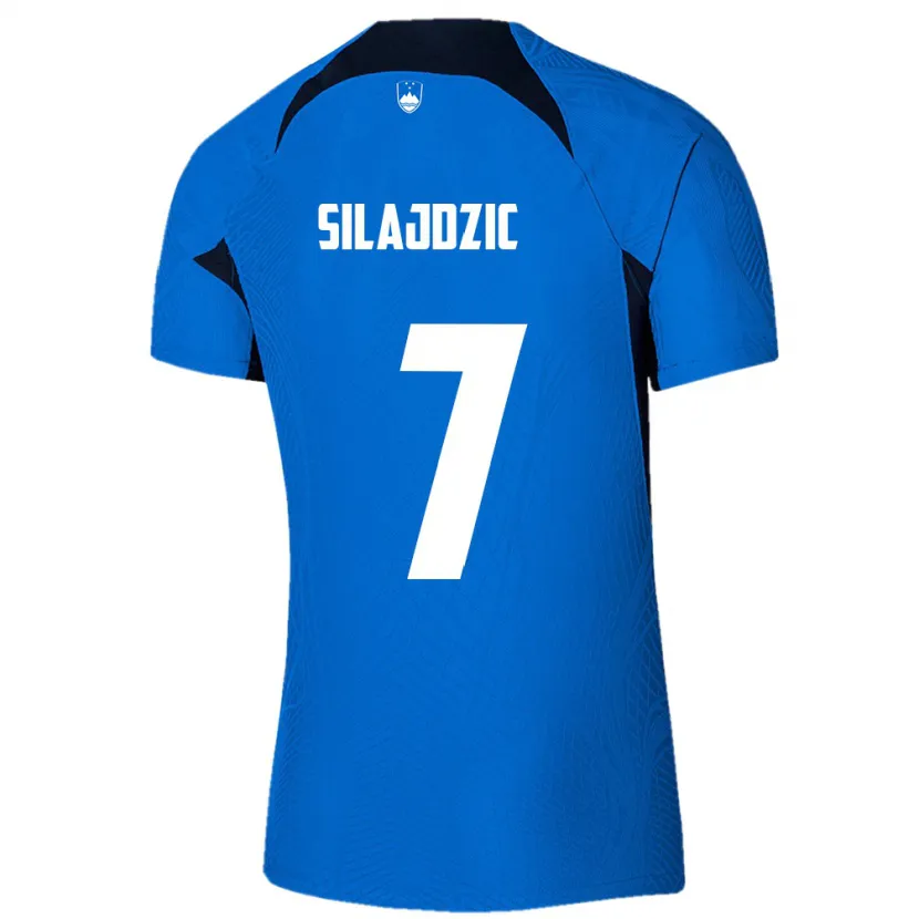 Danxen Herren Slowenien Riad Silajdzic #7 Blau Auswärtstrikot Trikot 24-26 T-Shirt Schweiz
