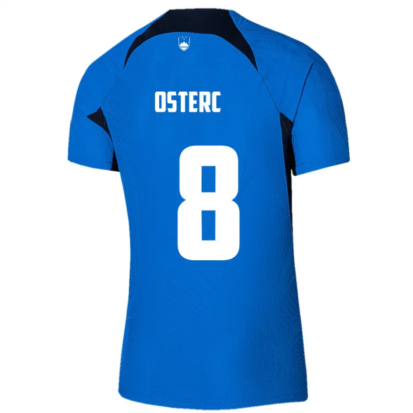 Danxen Herren Slowenien Niko Osterc #8 Blau Auswärtstrikot Trikot 24-26 T-Shirt Schweiz