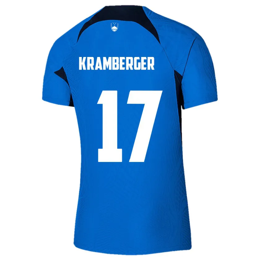 Danxen Herren Slowenien Enej Kramberger #17 Blau Auswärtstrikot Trikot 24-26 T-Shirt Schweiz