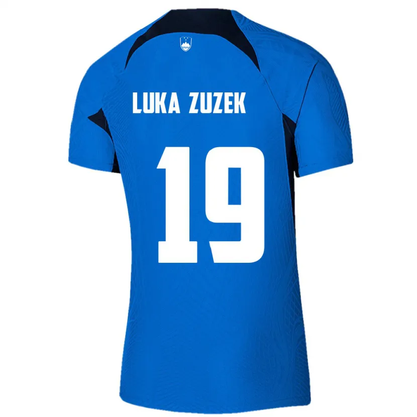 Danxen Herren Slowenien Zan Luka Zuzek #19 Blau Auswärtstrikot Trikot 24-26 T-Shirt Schweiz