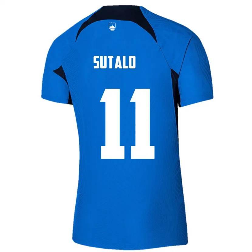 Danxen Herren Slowenien Aleksej Sutalo #11 Blau Auswärtstrikot Trikot 24-26 T-Shirt Schweiz