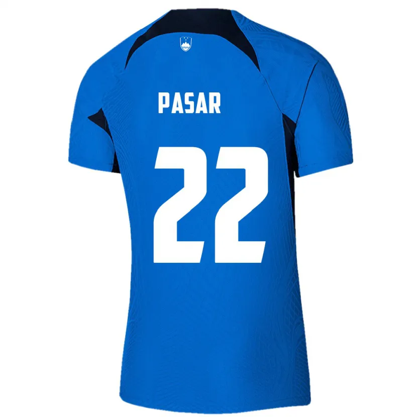 Danxen Herren Slowenien Melania Pasar #22 Blau Auswärtstrikot Trikot 24-26 T-Shirt Schweiz