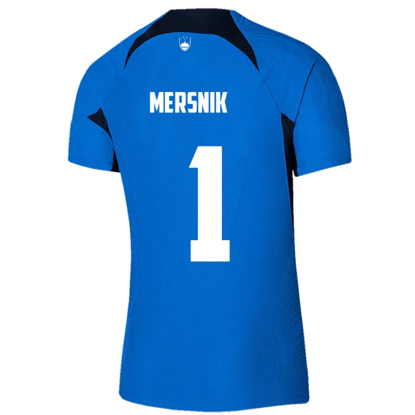 Danxen Herren Slowenien Zala Meršnik #1 Blau Auswärtstrikot Trikot 24-26 T-Shirt Schweiz