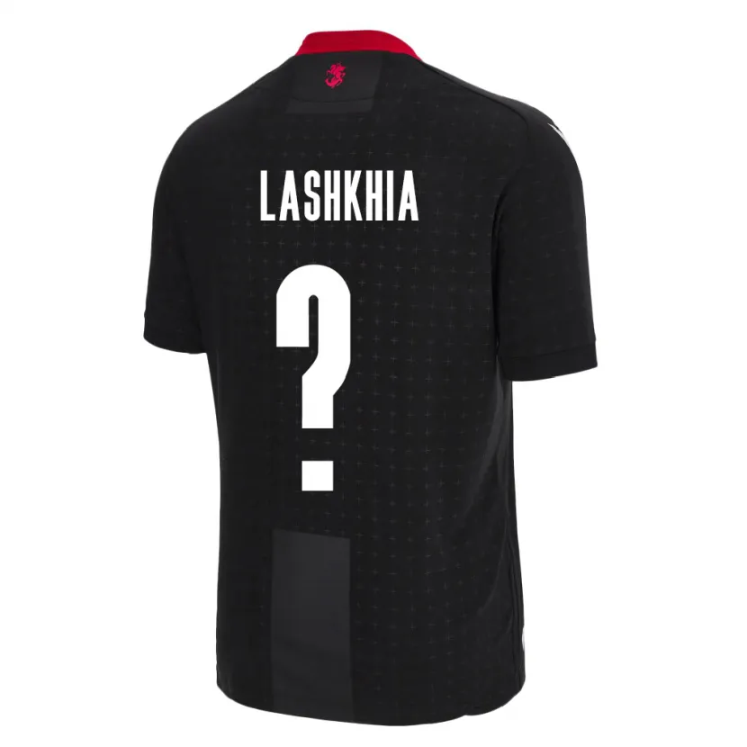 Danxen Herren Georgien Luka Lashkhia #0 Schwarz Auswärtstrikot Trikot 24-26 T-Shirt Schweiz