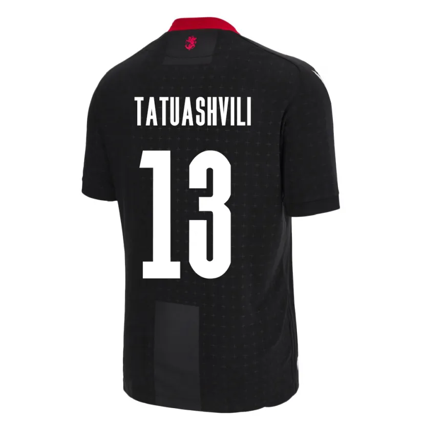 Danxen Herren Georgien Tamar Tatuashvili #13 Schwarz Auswärtstrikot Trikot 24-26 T-Shirt Schweiz
